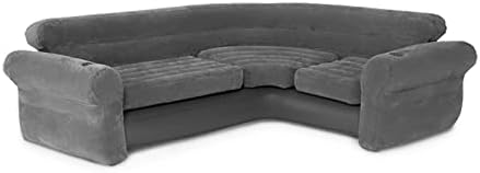 Intex Inflatable Corner Sofa L-Shaped 2 Pack Gray