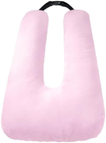 Travel Pillow for Car Sleeping Pink Adjustable