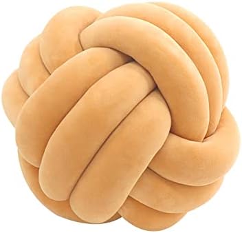 Uvvyui 11 Inch Soft Velvet Knot Ball Pillow