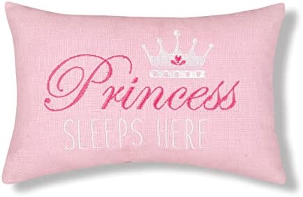 CF Home Pink Princess Sleeps Here 6x9 Accent Pillow