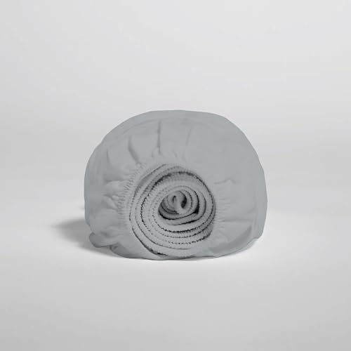 SUPREME ELEGANCE 100 Cotton Fitted Sheet Soft Gray 1