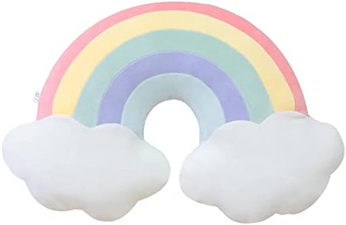 Cloud Rainbow Shaped Plush Pillow for Home Decor