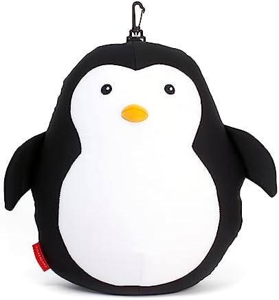 Kikkerland TT23 Zip Flip Travel Pillow Penguin