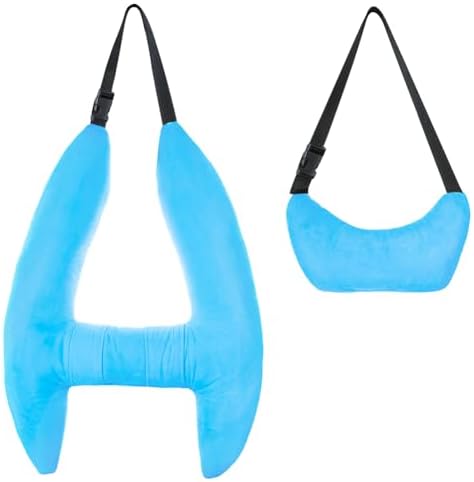 Plush Car Travel Pillow with Headrest for Adults and Kids