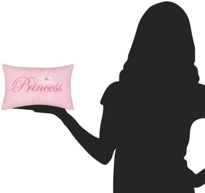CF Home Pink Princess Sleeps Here 6x9 Accent Pillow