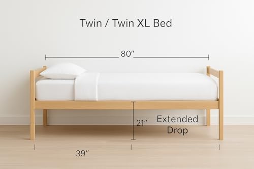 Exotic Linen Mattress Skirt Twin XL 39x80 Luxury Microfiber