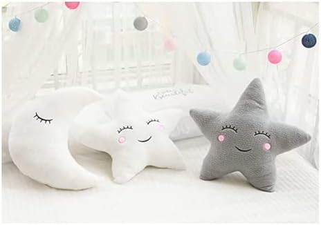 ELONEL Soft Plush Star Pillow Cloud Moon Decor
