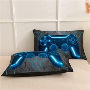 NTBED Game Console Comforter Set for Kids 3D Blue Twin