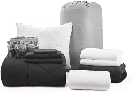 DormCo College Freshman Dorm Pack - Black Set
