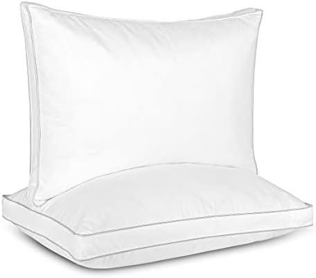 Dreamhood Goose Feather Down Pillow Set of 2 - Made in USA