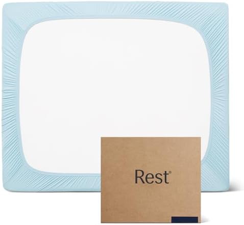 REST Evercool Fitted Sheet King Size Light Blue 15 Deep 1