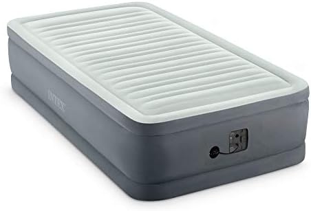 Intex 64901ED Twin Elevated Air Mattress with Built-in Pump