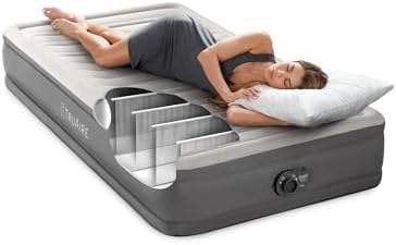 Intex Luxury Air Mattress with Electric Pump and Multi-Zone Support