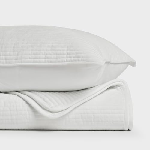 EVERGRACE Velvet Quilt Set King Size with 2 Shams 1