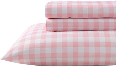 Eddie Bauer Kids Twin Sheets Plaid Pink Set