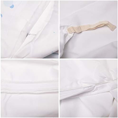 3 Piece Queen Size Bedding Set with Zipper Closure