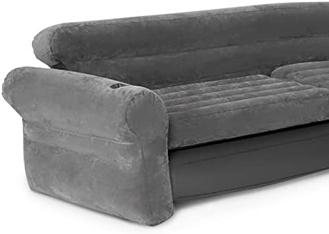 Intex Inflatable Corner Sofa L-Shaped 2 Pack Gray