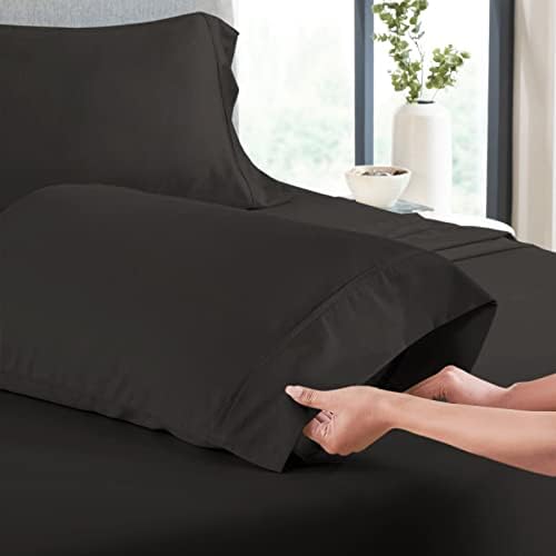 Pieridae Twin XL Sheets Set - 3 Piece Black Ultra Soft