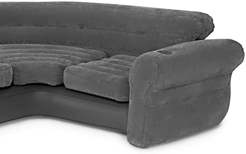 Intex Inflatable Corner Sofa L-Shaped 2 Pack Gray