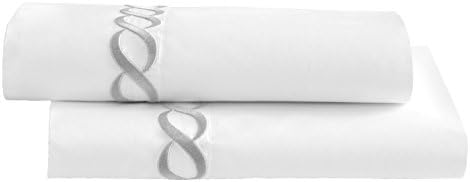 Kassatex Euro Catena Bedding Collection Sham Set Silver 1