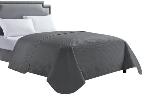 HollyHOME Luxury Checkered Bed Quilt Bedspread FullQueen