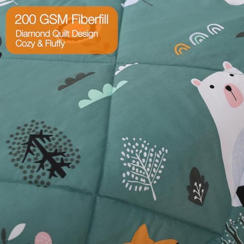 JSD Forest Animals Kids Comforter Set Twin Size 1