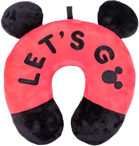 Disney Mickey Mouse Travel Pillow Lets Go Portable Neck Support