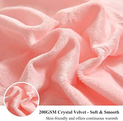 XeGe Plush Faux Fur Rainbow Throw Blanket 1