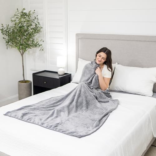 Proglobe Travel Blanket and Pillow - Ultra Soft Fleece for Airplane Car Camping