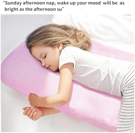 Travel Pillow for Car Sleeping Pink Adjustable