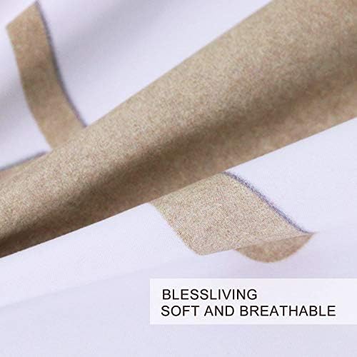 BlessLiving Microfiber Fitted Sheet for Twin XL Mattress