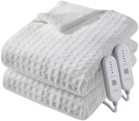 CAROMIO Queen Electric Blanket with Dual Control