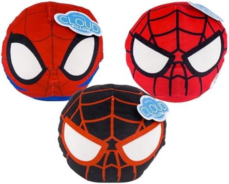 Spiderman Travel Blanket and Pillow Set - Bundle with Stickers and More