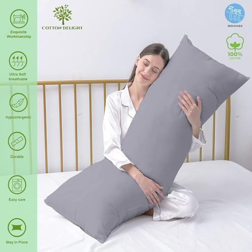 Cotton Delight Body Pillowcase 20 x 72 Zipper Closure