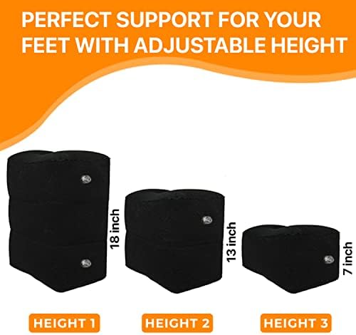 Skyrest Inflatable Foot Rest Travel Pillow - 2 Pack Adjustable Comfort