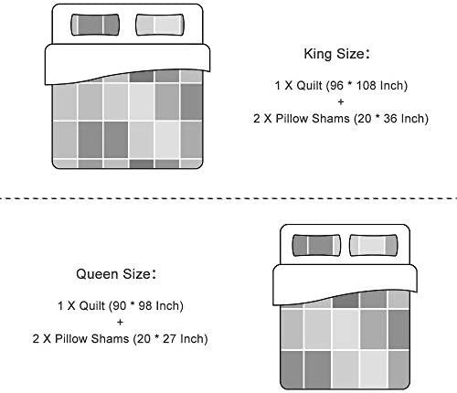 Travan 3-Piece Quilt Set for Queen Size Bed