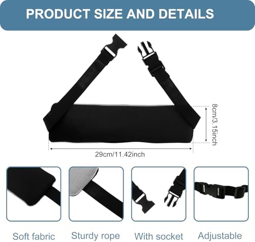 2PCS Travel Pillow Alternative with Adjustable Strap for Neck Support