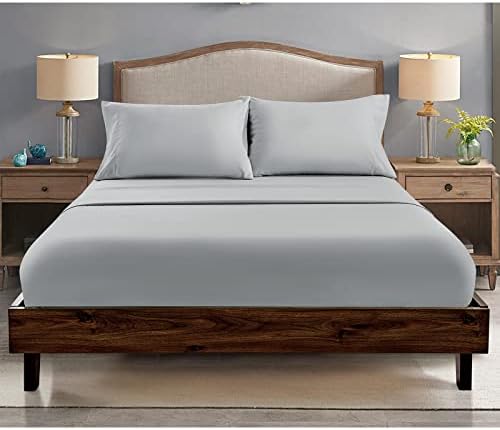 FreshCulture King Fitted Sheets 6 Pack Light Grey