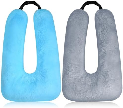 Barydat 2 Pcs Car Travel Pillow with U Shape Design