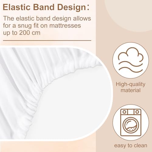 PLULON Kids Air Mattress with White Fitted Sheets