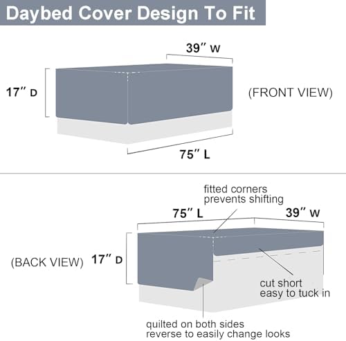 Hailea 3-Piece Twin Daybed Cover Set 1