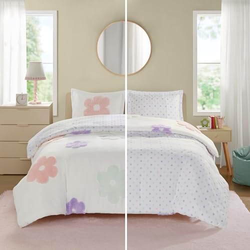 Urban Habitat Kids Twin Duvet Cover Set with Polka Dot Reverse 1