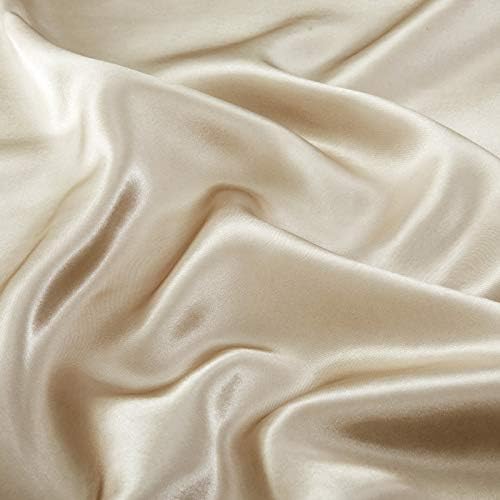 P Pothuiny Satin Fitted Sheet King Size Taupe