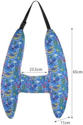 SIQITECHNO Car Travel Pillow with Cartoon Design