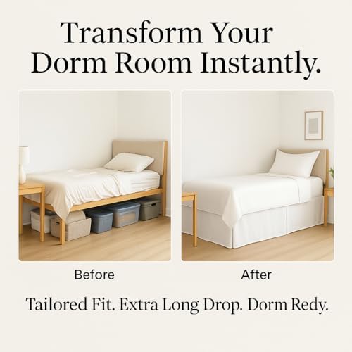 Exotic Linen Mattress Skirt Twin XL 39x80 Luxury Microfiber