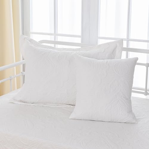 Feyocn 5-Piece Daybed Bedding Set - White Geometric Print