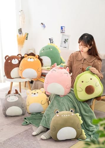 SMIUPIN Flannel Unicorn Pillow and Blanket Set
