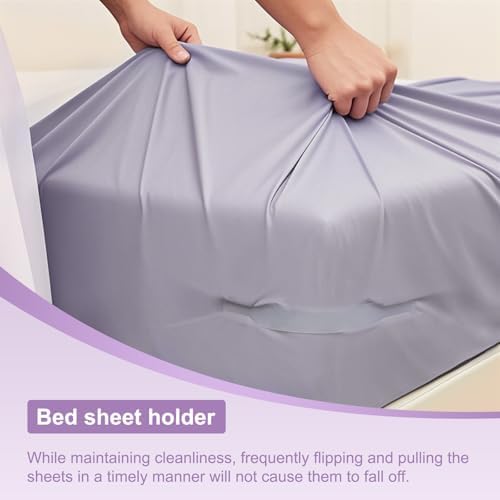 EcoCharm Home Lock Sheet Holders 4pc White-Gray