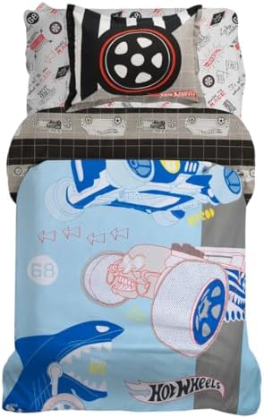 Franco Hot Wheels Kids Duvet Cover Set 2 Piece Twin