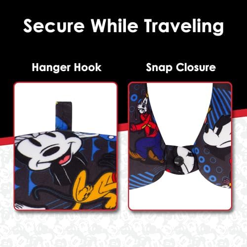 FUL Disney Mickey Mouse Travel Neck Pillow - Black 1